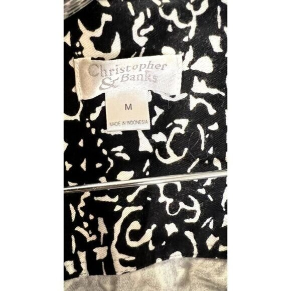 Christopher & Banks Women's Collared Button Front Long-sleeved Jacket - Picture 6 of 6